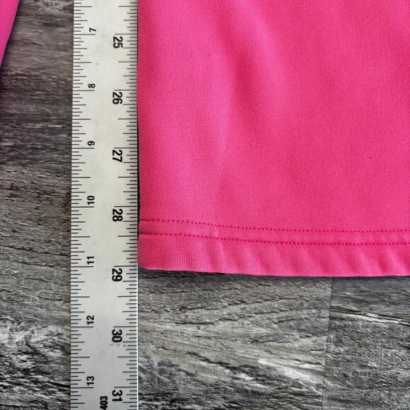 Under Armour UA Pink Womens L Semi Fitted Cold Gear Wide Leg Sweatpants Fleece - Picture 6 of 11